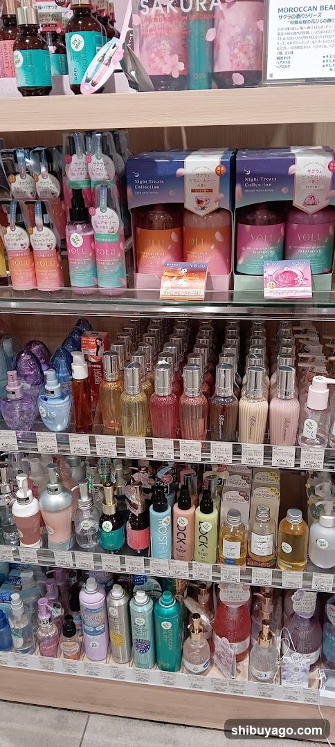 Shelf of Beauty Products