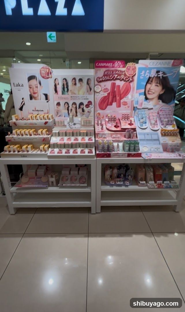 Cosmetics Display in Mall