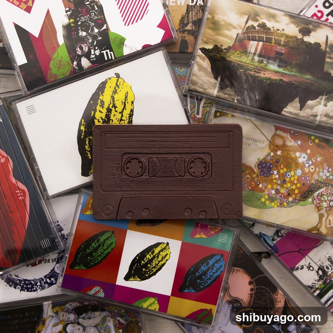Chocolate Cassette Tape on CD Cases