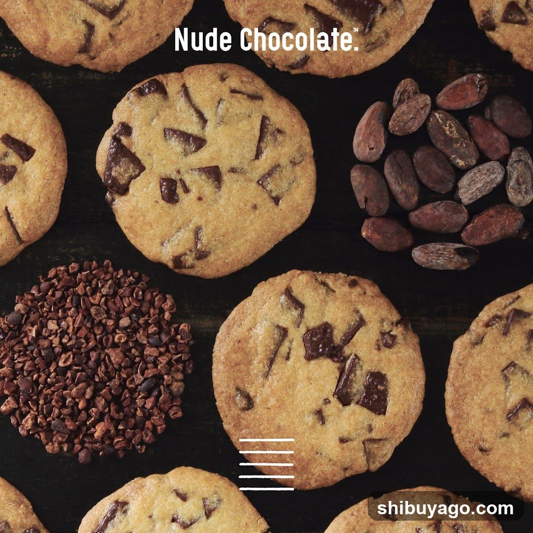 Nude Chocolate Cookies and Cocoa Beans