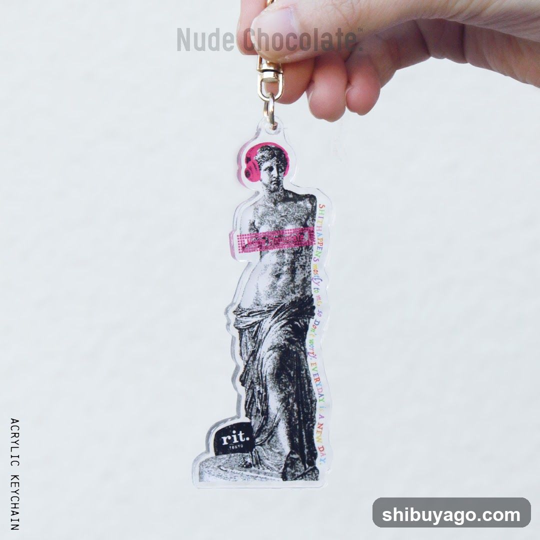 Nude Chocolate Acrylic Keychain