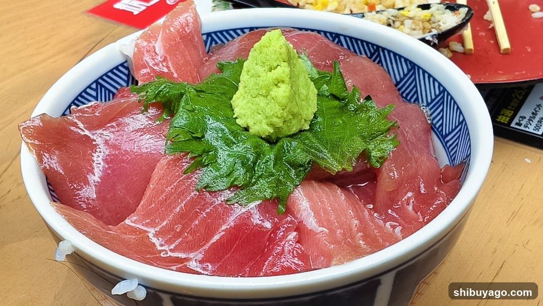 Sashimi Bowl with Wasabi and Shiso