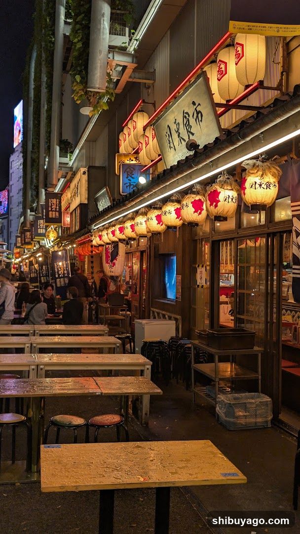 Night Street Scene with Outdoor Seating