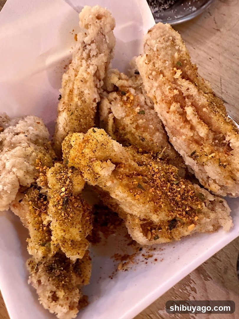 Fried Chicken Strips with Seasoning