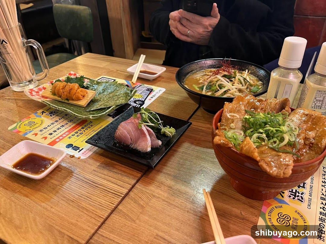 Ramen and Sashimi Meal