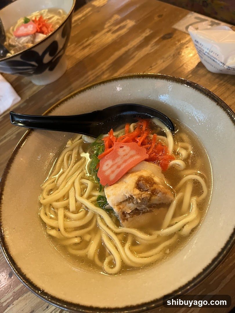 Udon Noodle Bowl with Tofu and Pickled Vegetables