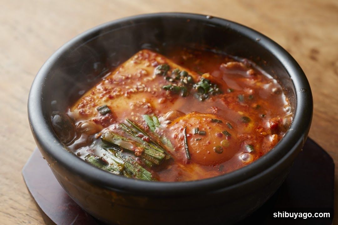 Spicy Korean Stew with Tofu and Egg