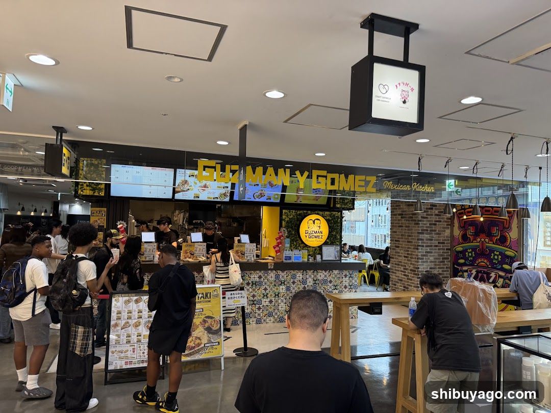 Food Court Scene with Counter and Staff