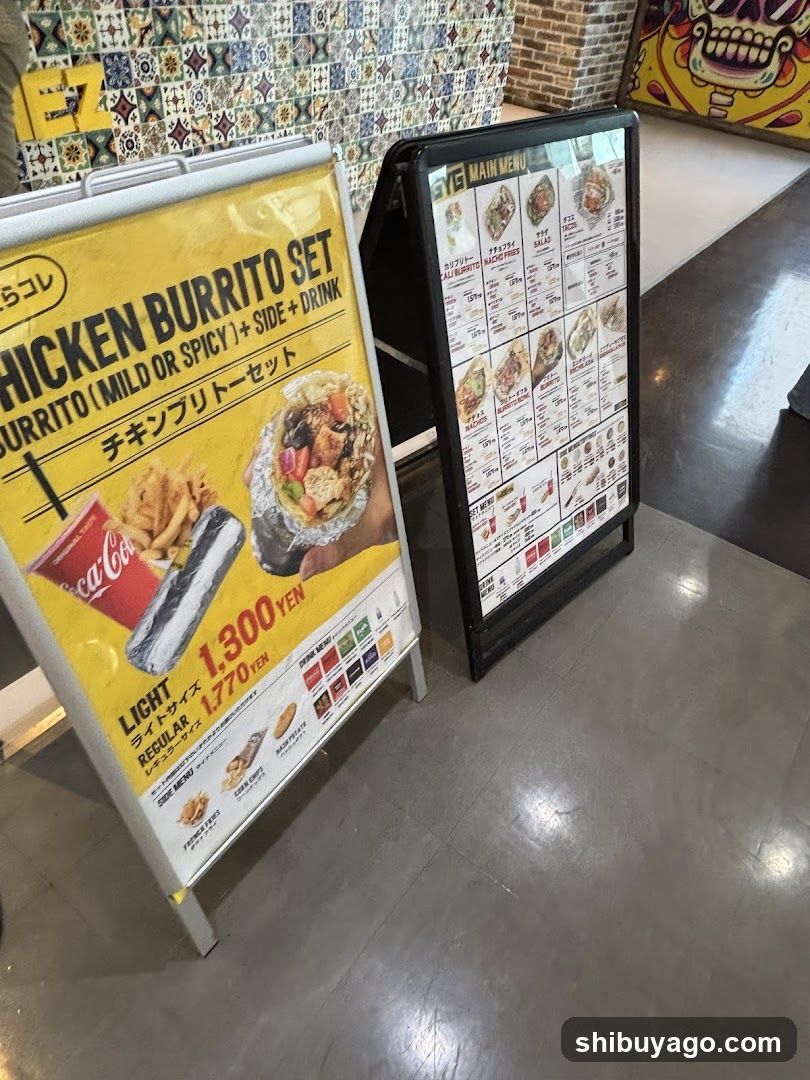 Chicken Burrito Set Advertisement
