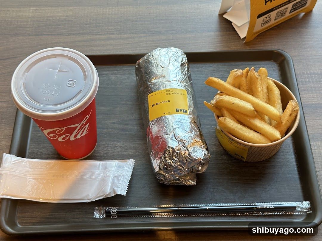 Fast Food Meal Tray