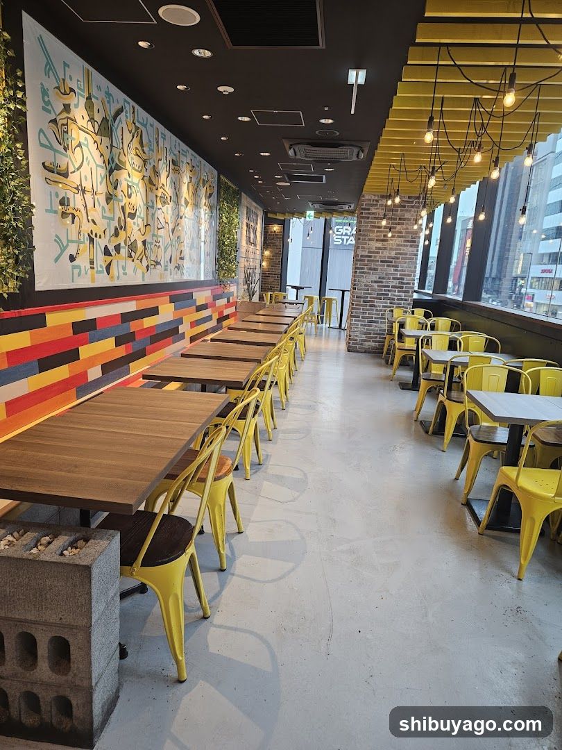 Interior of a modern cafe or restaurant