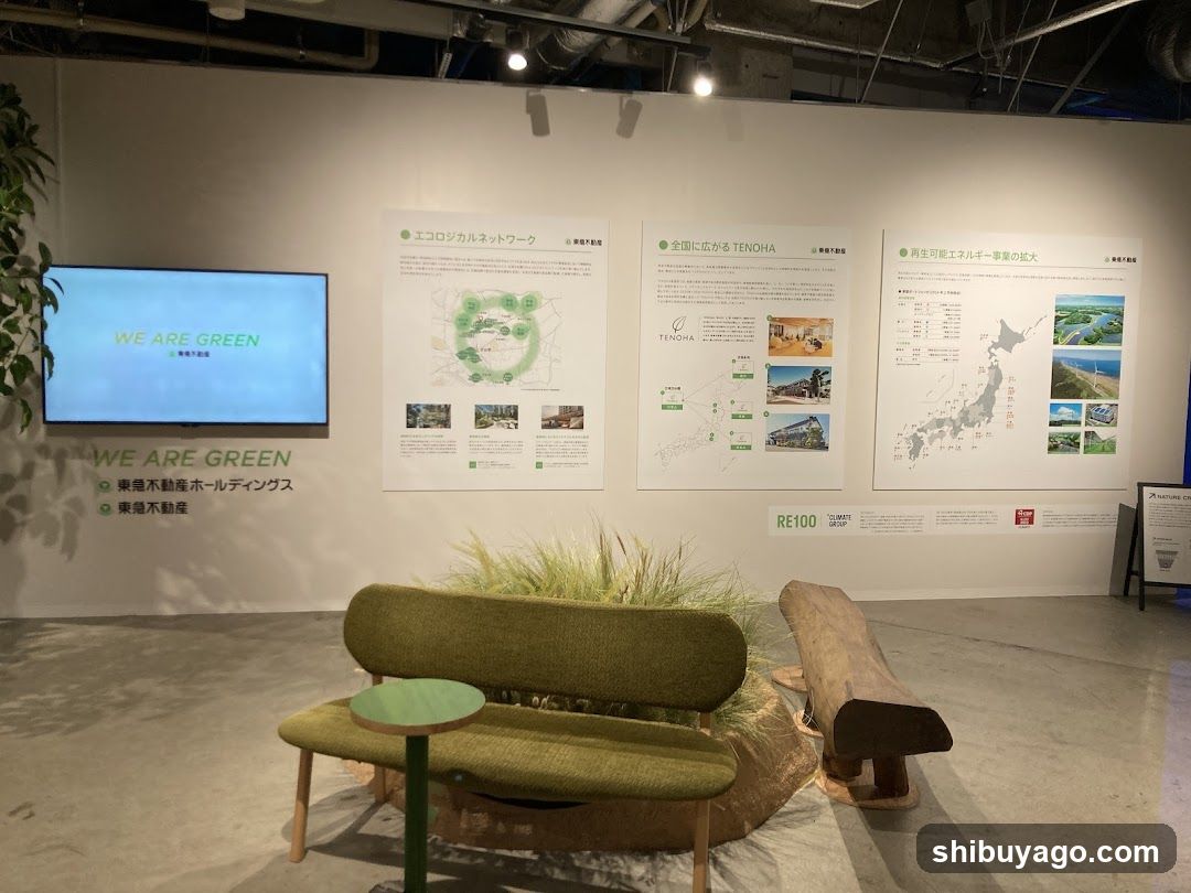 Exhibition Space with Eco-Themed Display