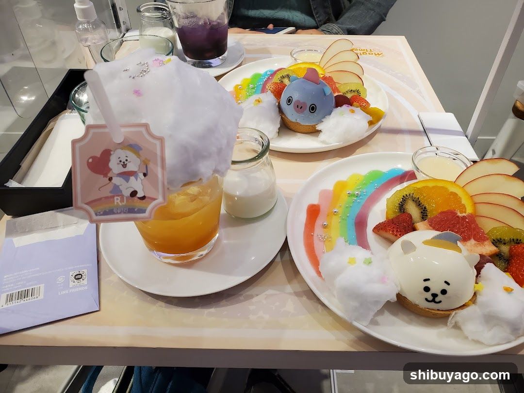 Cute Dessert and Drink Spread