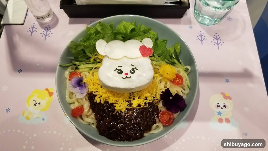 Cute Noodle Bowl with Character Topping