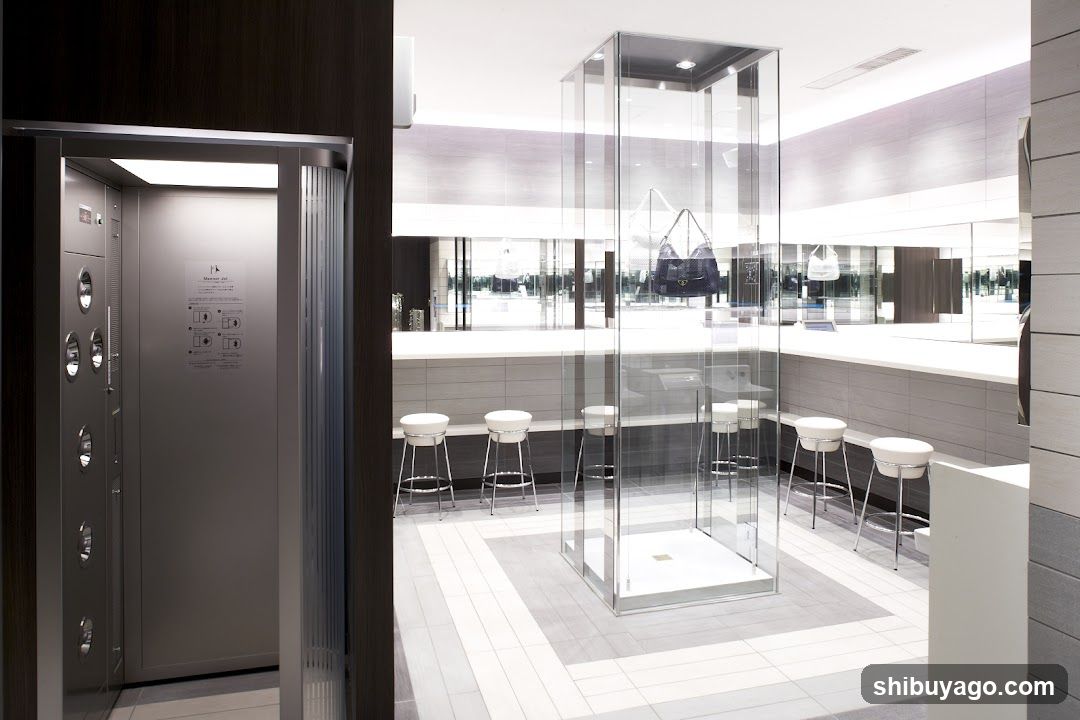 Luxury Retail Interior with Display Case