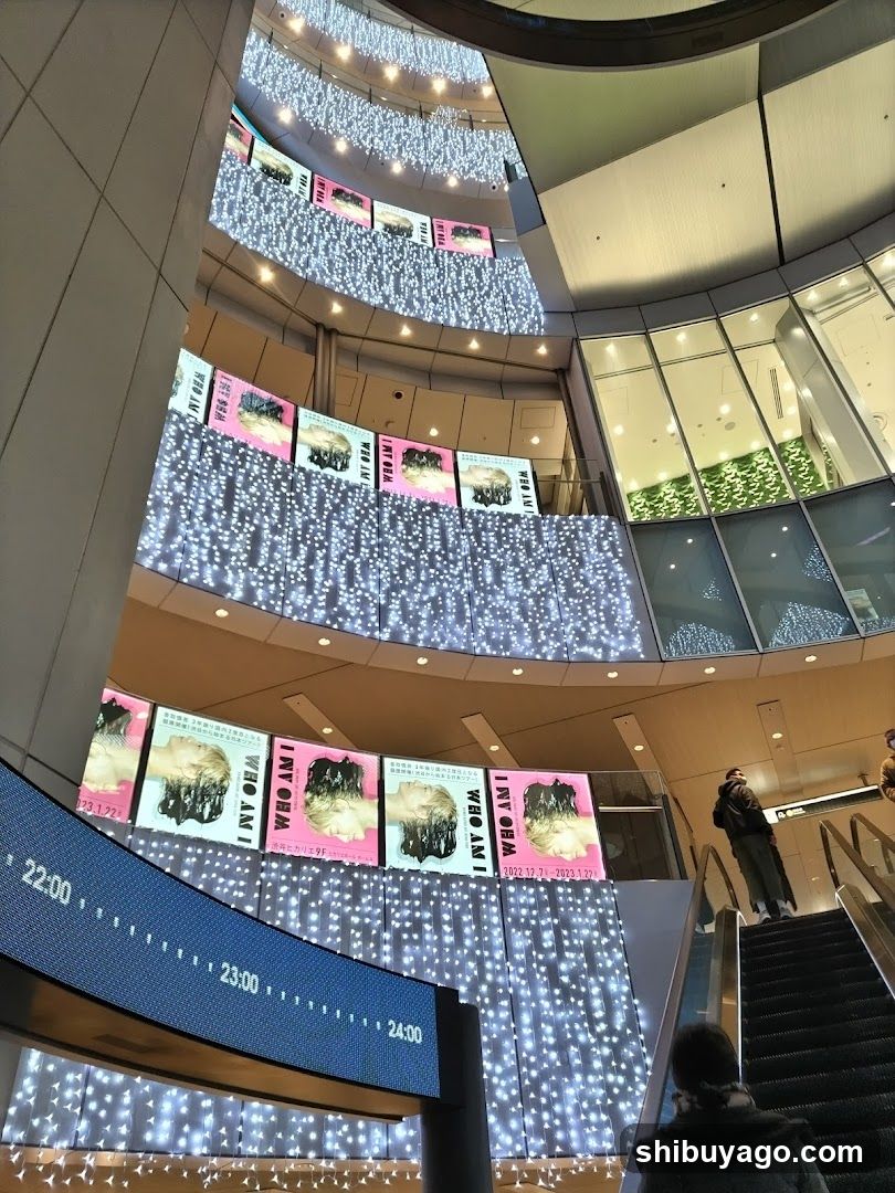 Indoor Mall Interior with Festive Decorations