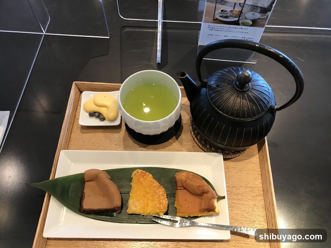 Matcha Tea Set with Pastries