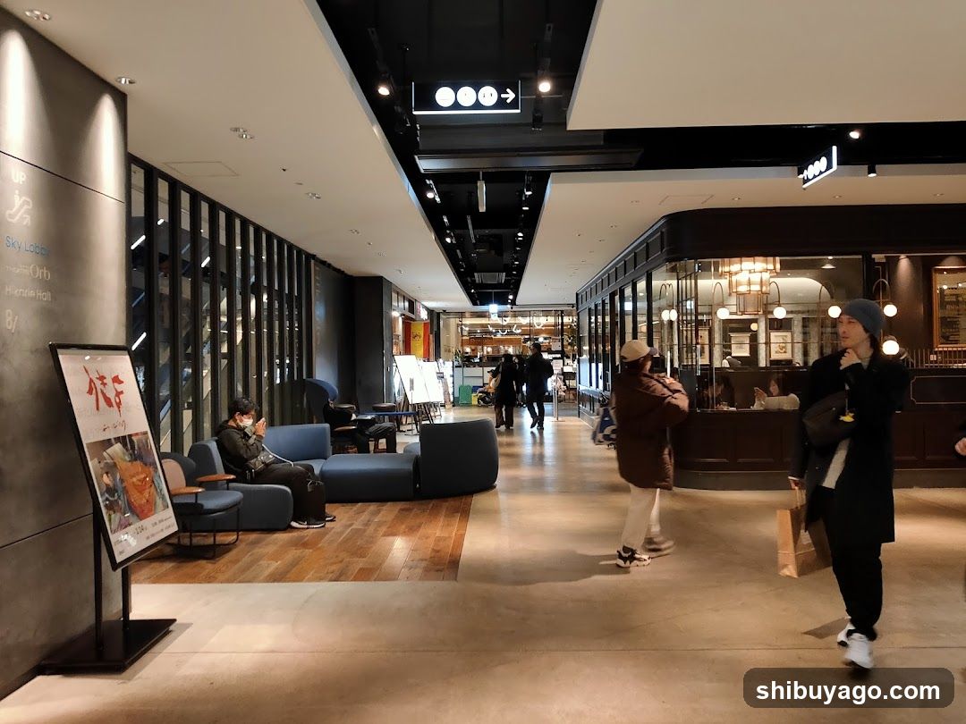 Interior of a modern shopping or entertainment complex