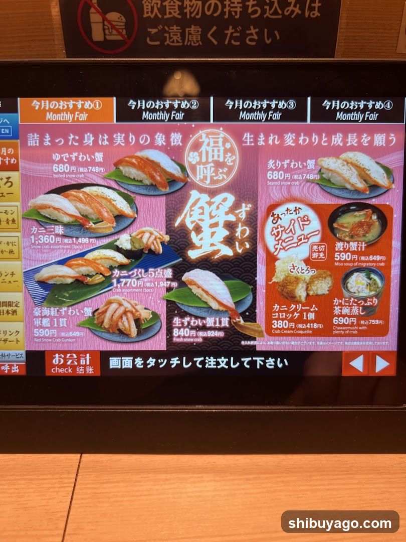 Monthly Fair Menu Board