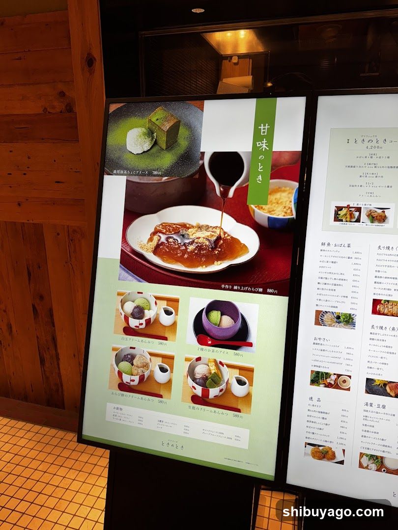 Japanese Dessert Display Board