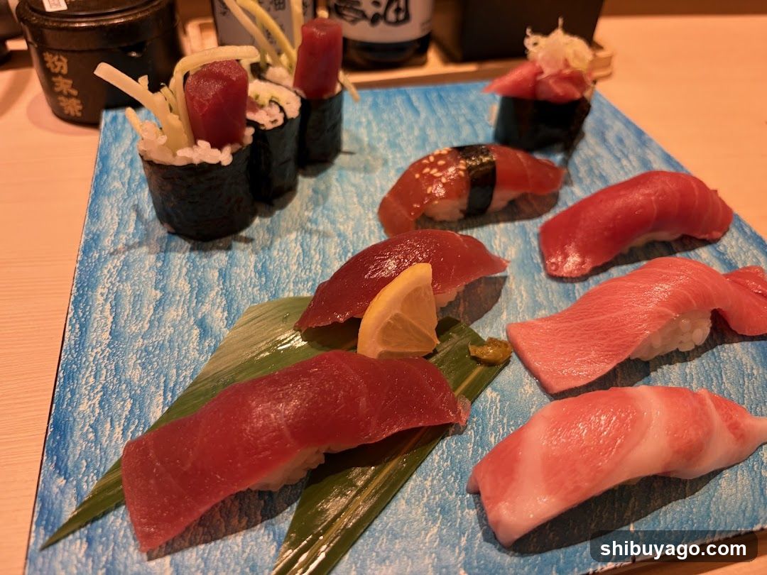 Sushi Platter with Tuna and Salmon