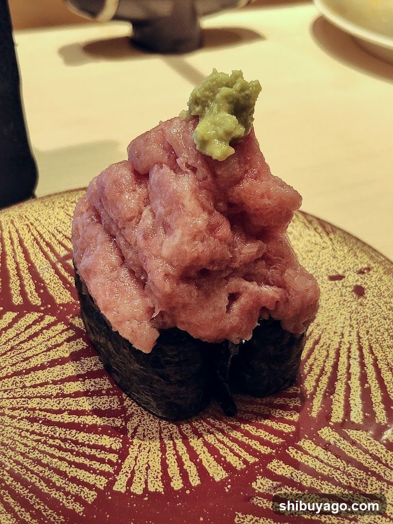 Sushi with Tuna and Wasabi