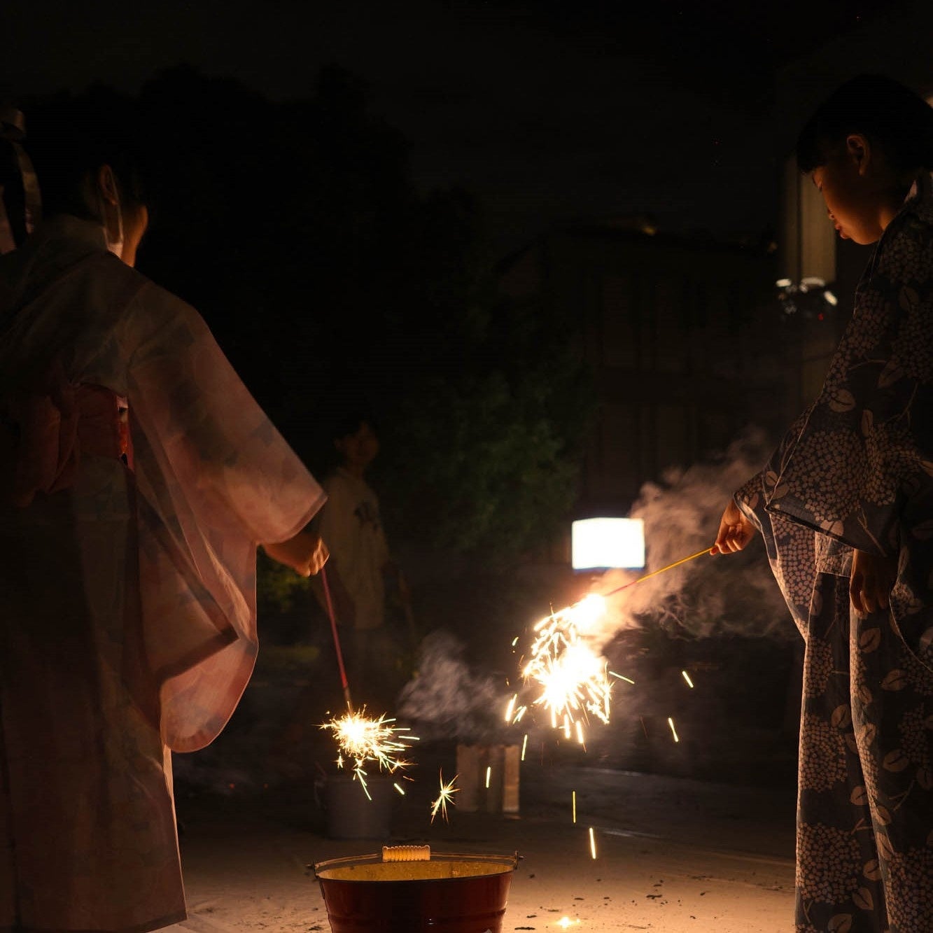 Small fireworks at Daikanyama T-SITE