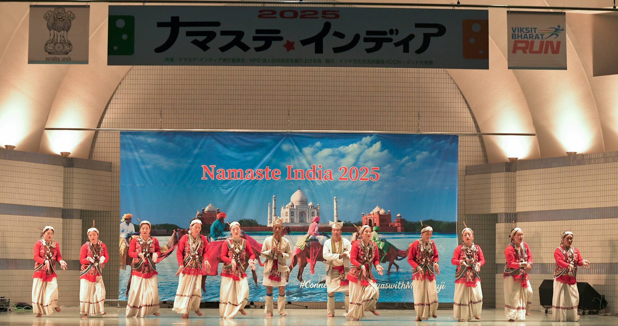 Namaste India festival crowd and food tents at Yoyogi Park