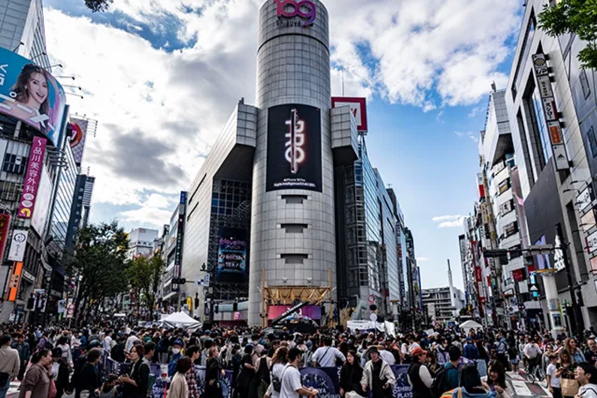 Street stage at the Shibuya Music Festival