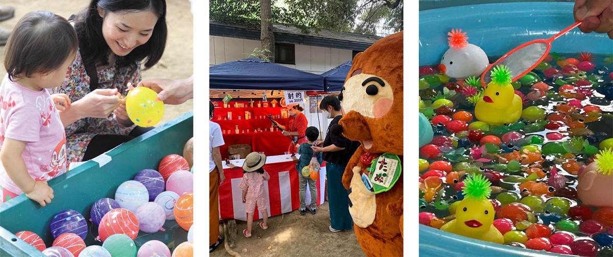 Kodomo ennichi games at Konno Hachimangu Reitaisai in Shibuya