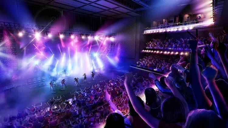 Shibuya LOVEZ interior and stage layout in Udagawacho